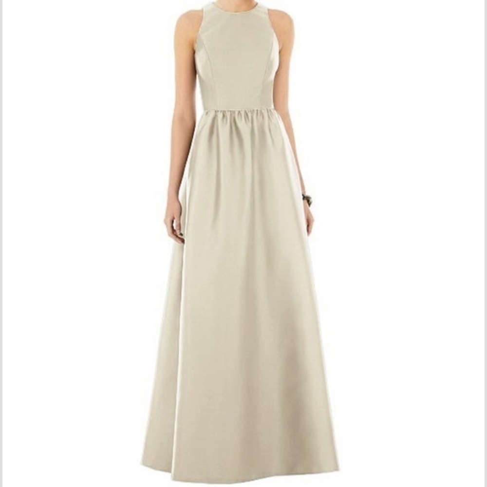 Alfred Sung Champagne Formal Dress